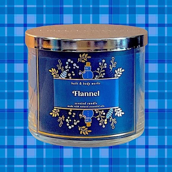 Bath & Body Works Accents Nwt Bath And Body Works Flannel 3 Wick